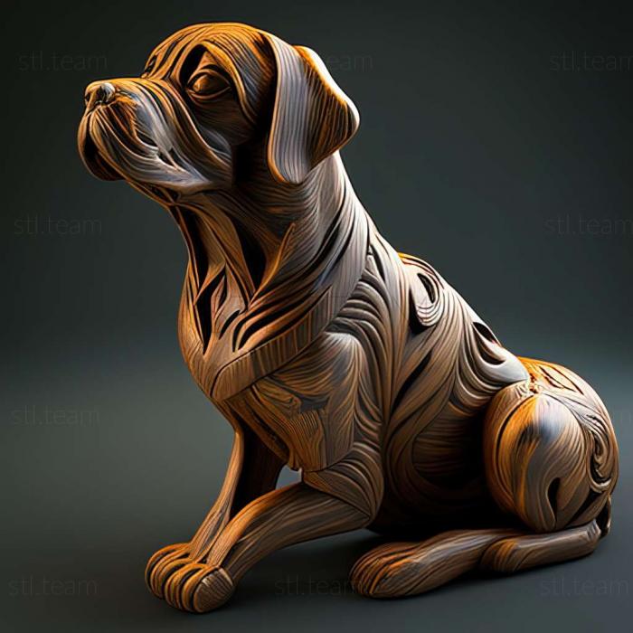 3D модель Собака породи Tazy (STL)